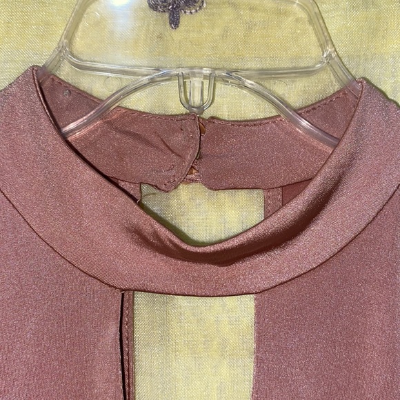 SOPRANO PINK HALTER POLYESTER/SPANDEX ELASTIC SIDE, DRESS SZ S - Picture 6 of 12